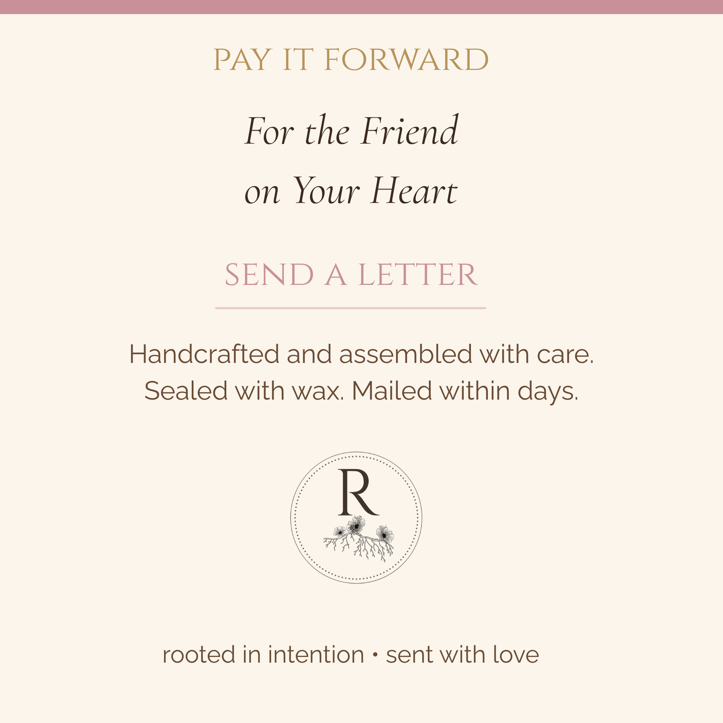 Pay it Forward — Send a letter
