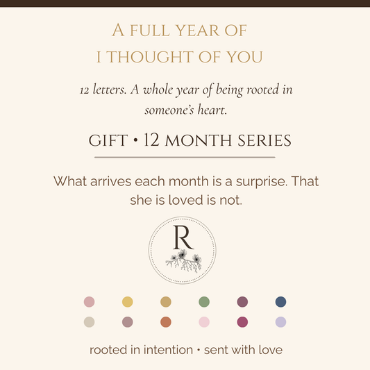 Gift- 12 Month Letter Series